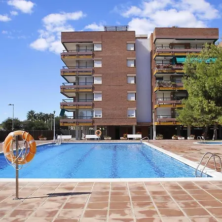 At042 Els Pins, Primera Linea De La Playa, Con Piscina * Torredembarra