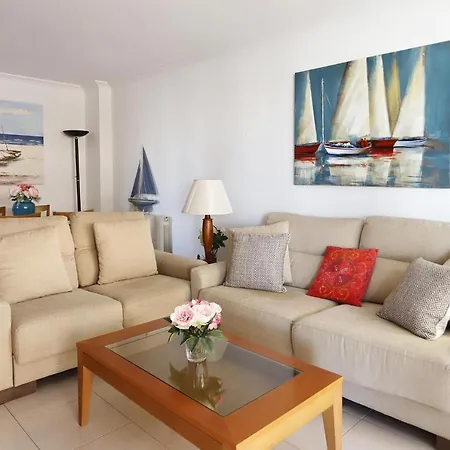 Apartment At042 Els Pins, Primera Linea De La Playa, Con Piscina *